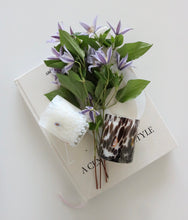 Load image into Gallery viewer, Handblown, Italian glass candle with notes of lavender, bergamot, helichrysum, sage, and peppermint.