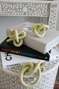 The Teamster's Knot, The Tiller's Hitch, & The Two-Half Hitches Knot in Chartreuse. 